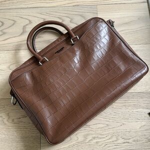 Coach leather laptop and business bag